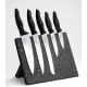 STONELINE Комплект 5 ножа върху магнитен блок