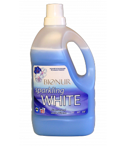 Течен перилен препарат за блестящо бяло пране BIONUR - 1500 ml