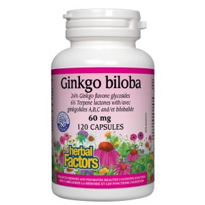 Гинко Билоба 60 mg, 120 капсули, стимулира кръвооросяването на мозъка и крайниците 
