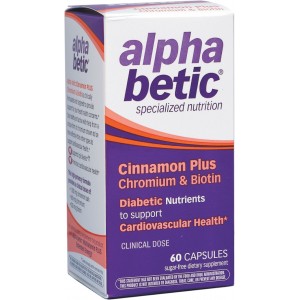 Алфа Бетик канела плюс хром и биотин за диабетици 510 mg  х  60 капсули