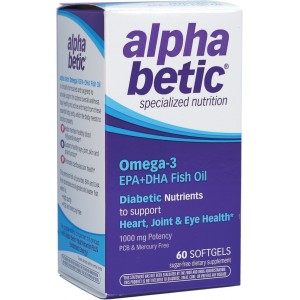 Алфа Бетик Омега-3 Рибено масло за диабетици 1g